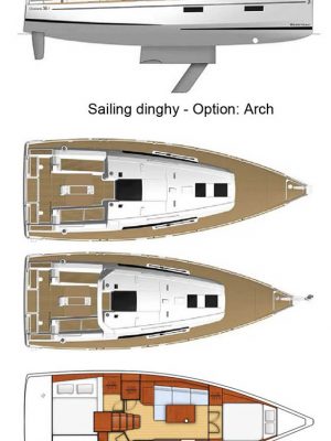 OCEANIS 38,1 DECK PLAN